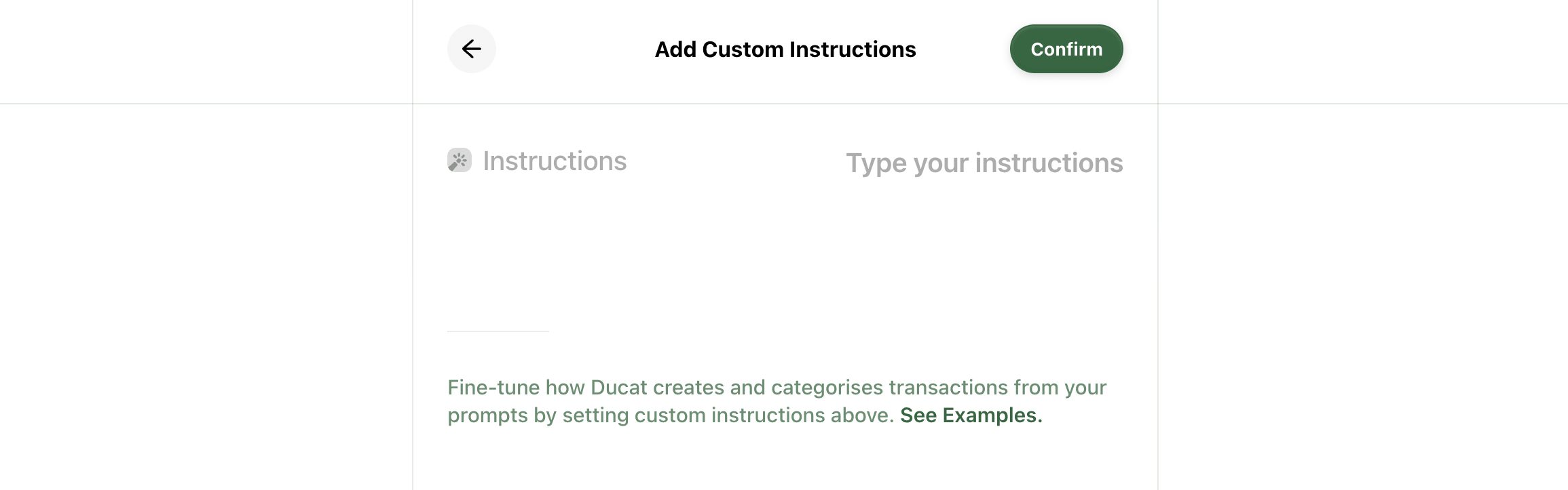 Adding custom instructions