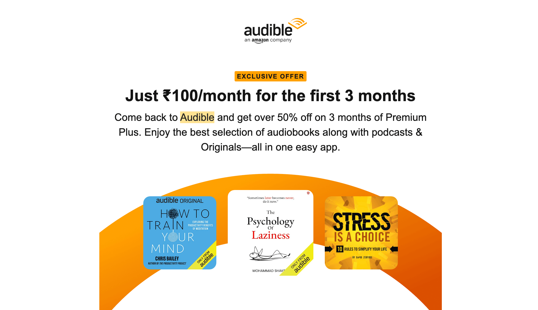 Audible Win-back Offer