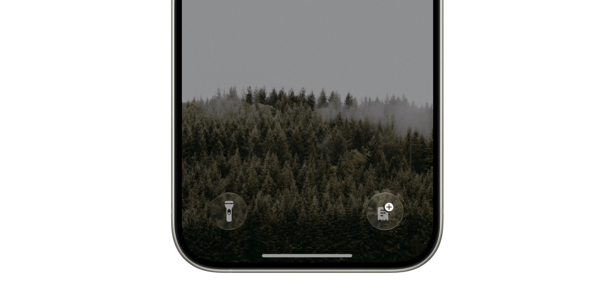 Lock Screen action in iPhone