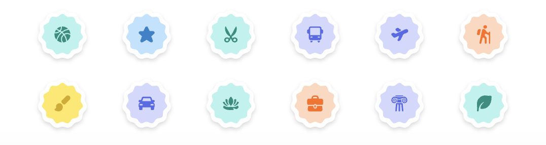 More category icons