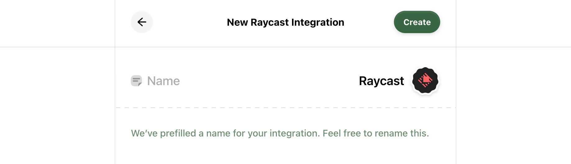 Create Shortcuts integration
