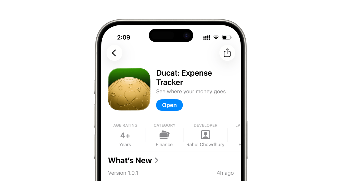 Ducat iOS app